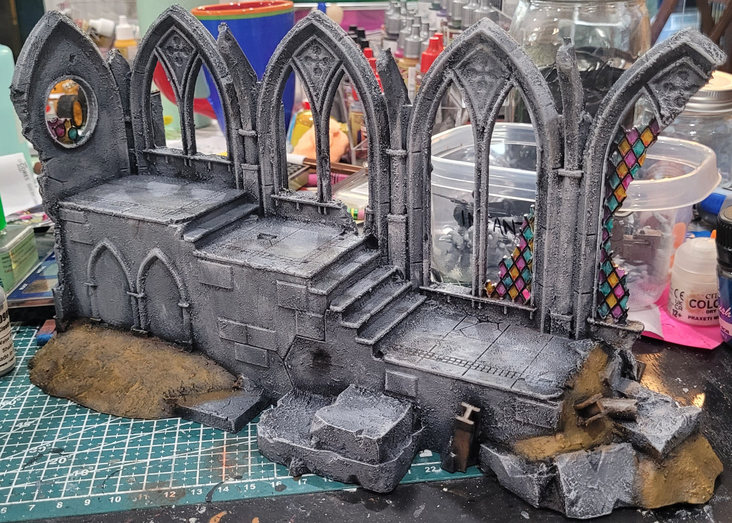 Retro Ruined Cathedral