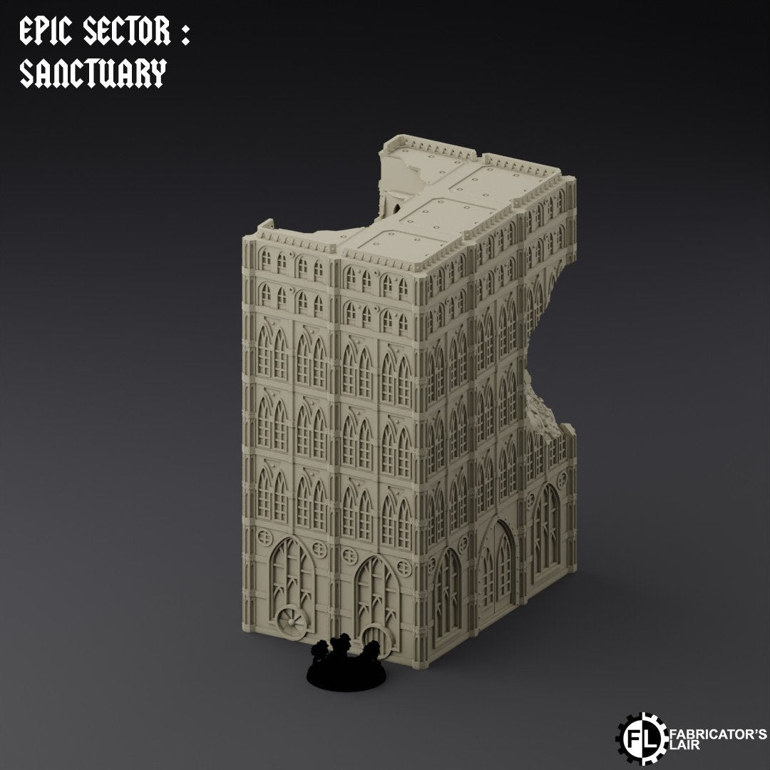 Ruined City Large Building Scatter Terrain - Epic Scale -