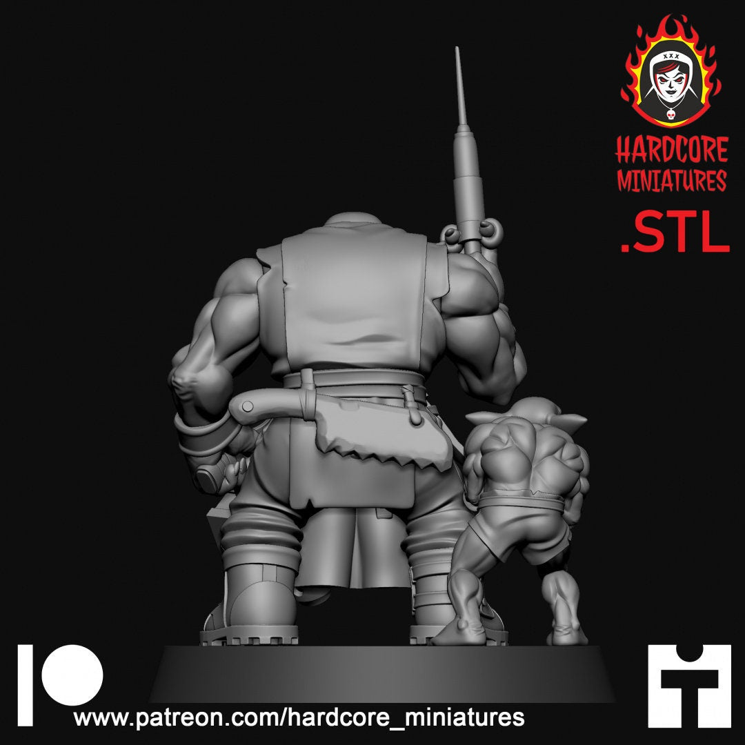 Space Orc Doctor of the Skull Gang - Orkaz Ork Orc Boyz Big Tootha - Nobz Nob, Shoota Boys - Patrol of Combat - Hardcore Miniatures
