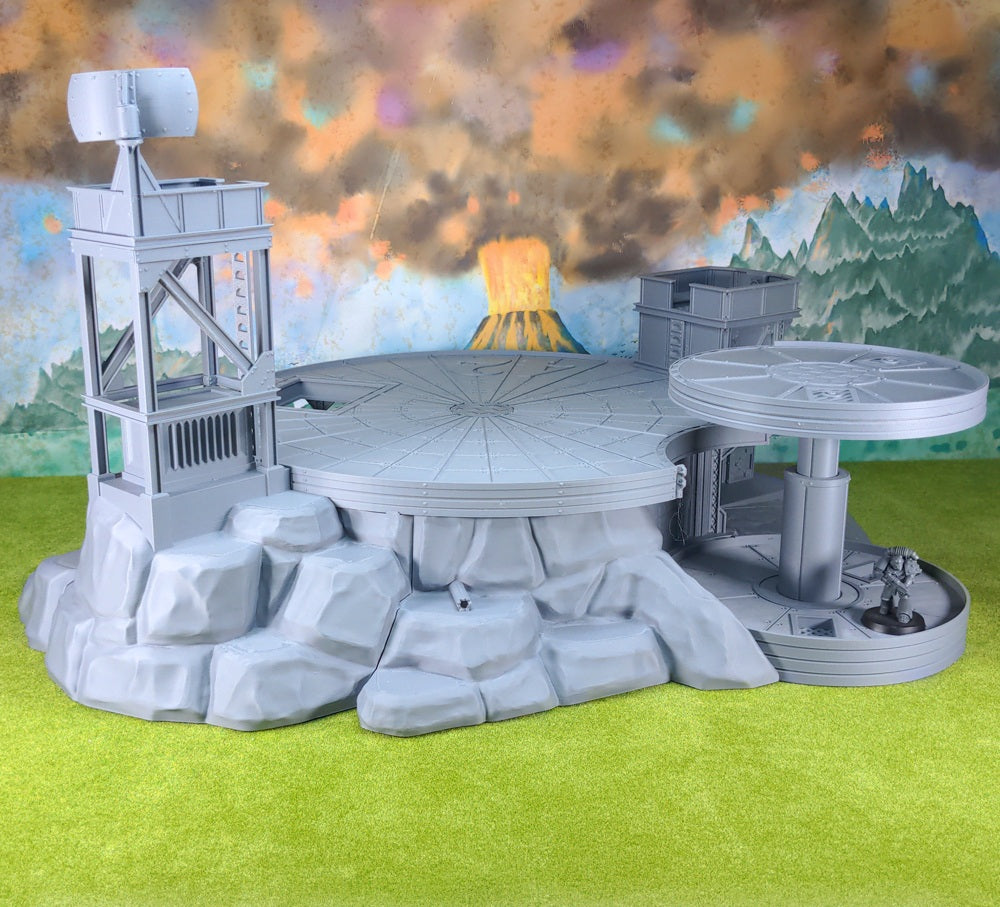 Retro Sci-fi Landing Pad