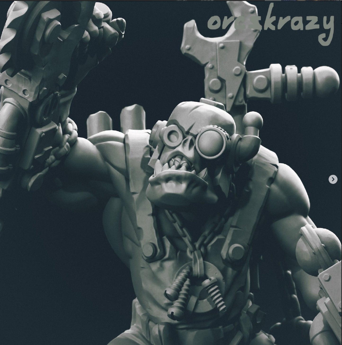 MekBoy TekBoy Mechboy Tech of the Mech Ork Mechanic - OrksCrazy - Orkaz Orcs Gobbo