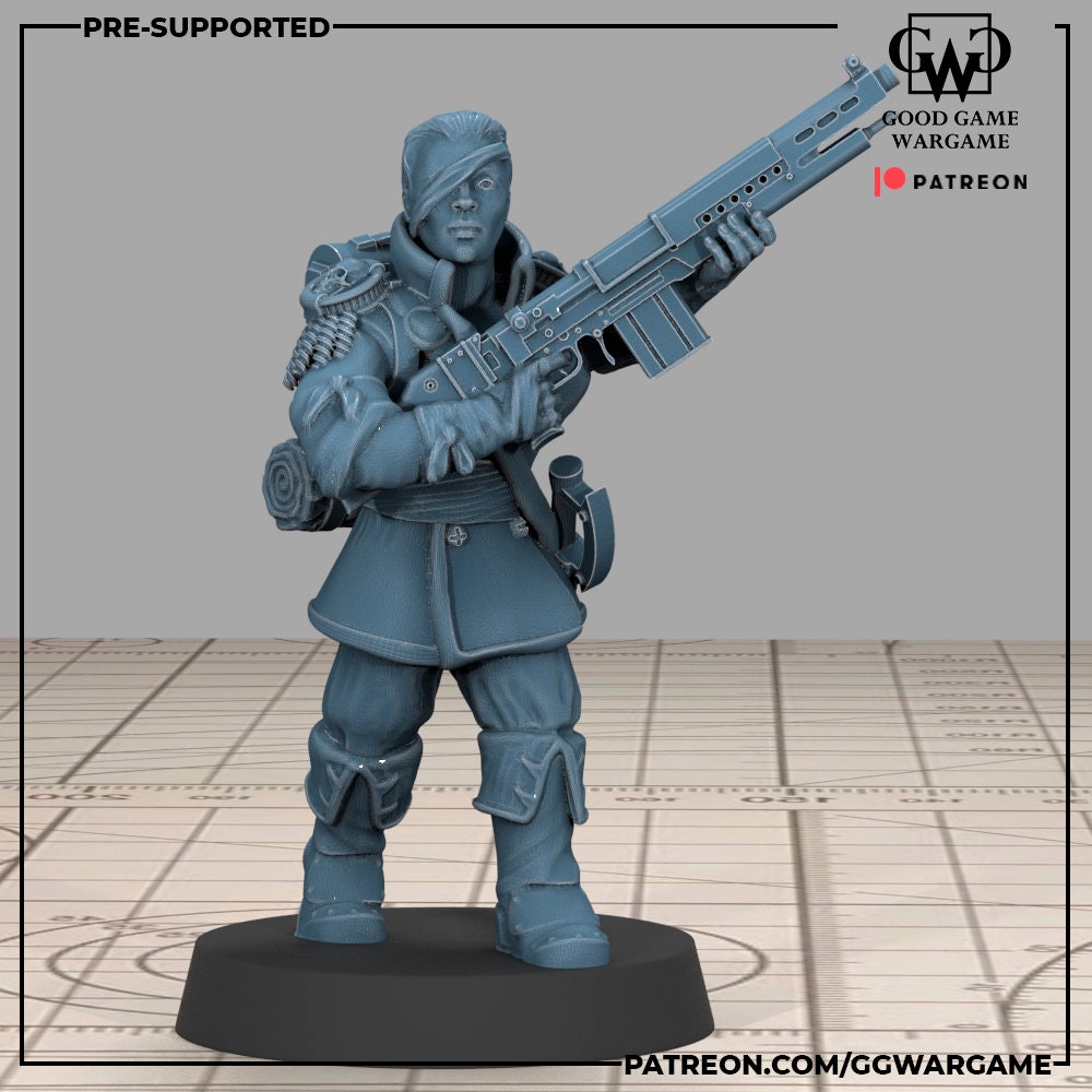 11 x Female Womens Imperial Fighters of the Warrior Guard Division- Patrol Combat Korps Assembled