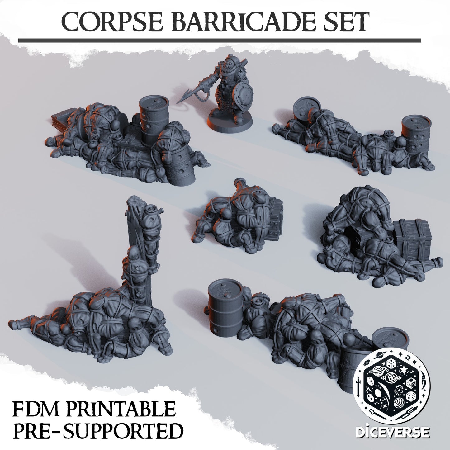 6 x Corpse Barricade Set - Trench Crusade - Scenery