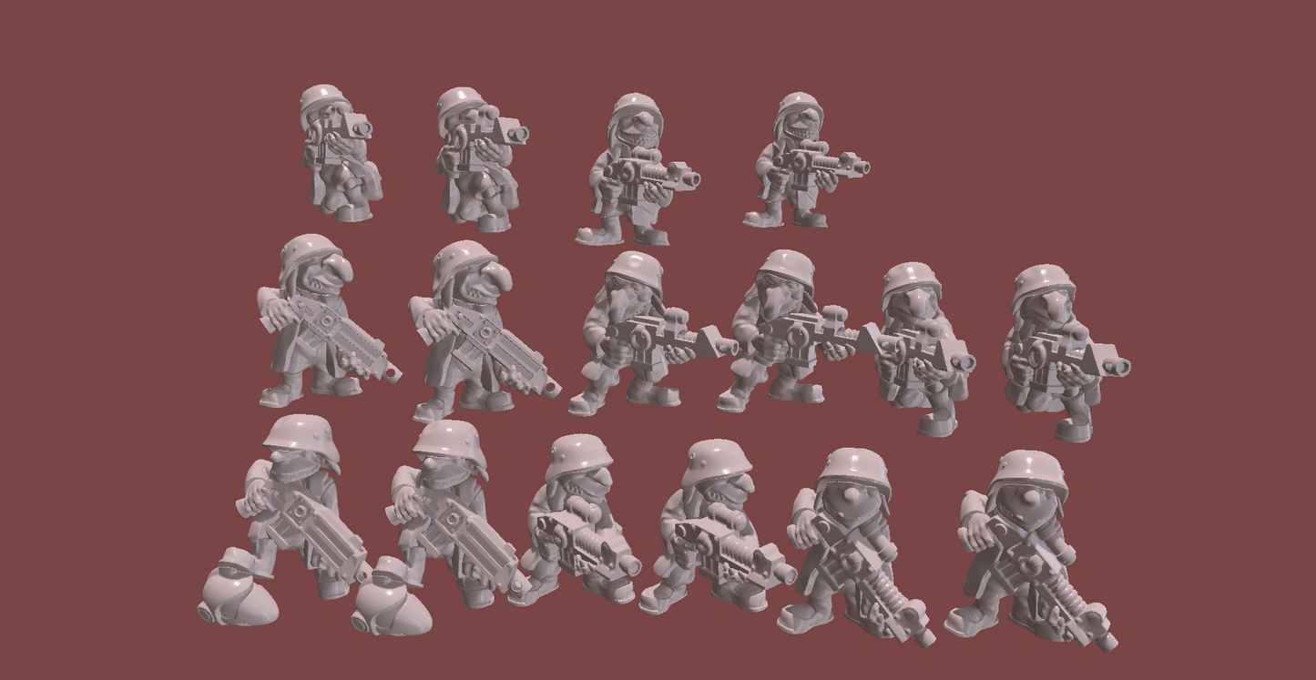 16 x Grots Greatcoat - Trollet Ork Miniatures