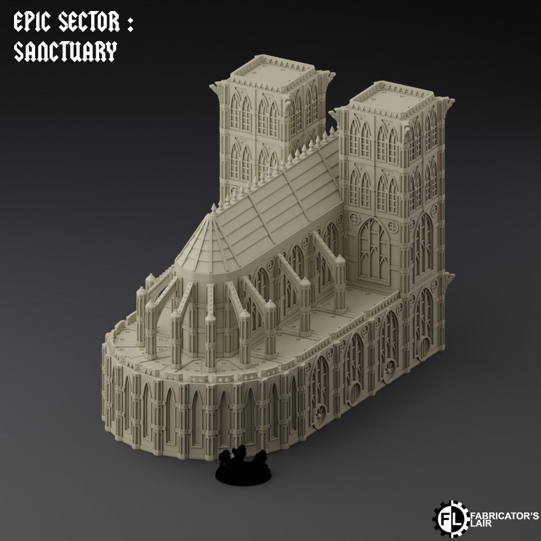 Ruined City Large Building Scatter Terrain - Epic Scale - Imperialis Legions - Titanicus