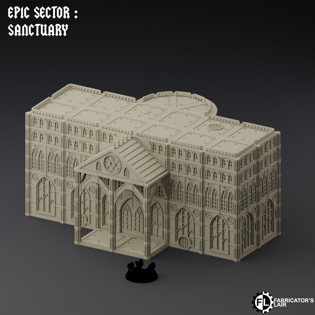 Ruined City Large Building Scatter Terrain - Epic Scale -