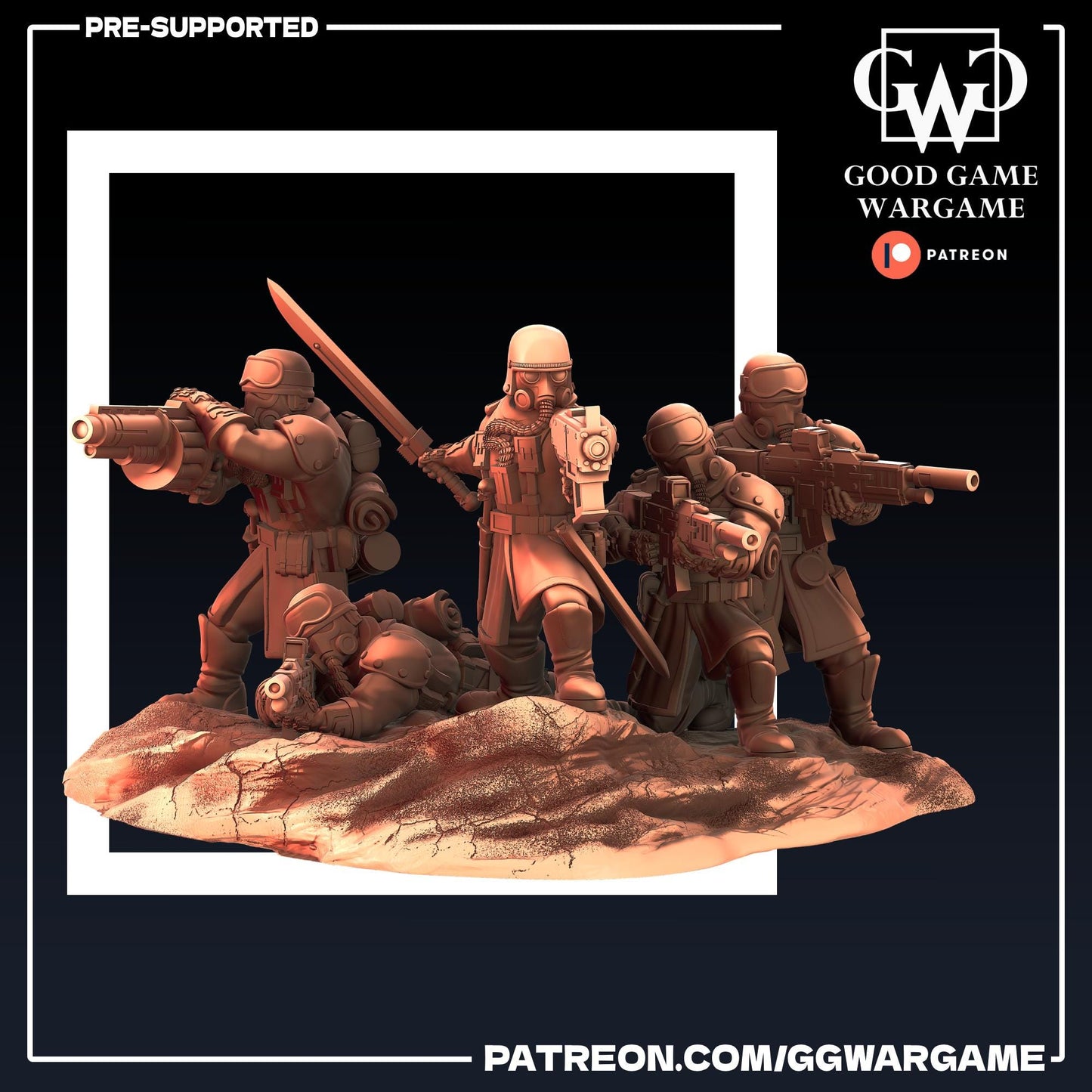 Steel Legion Squad - Imperial Division Guard Militarum