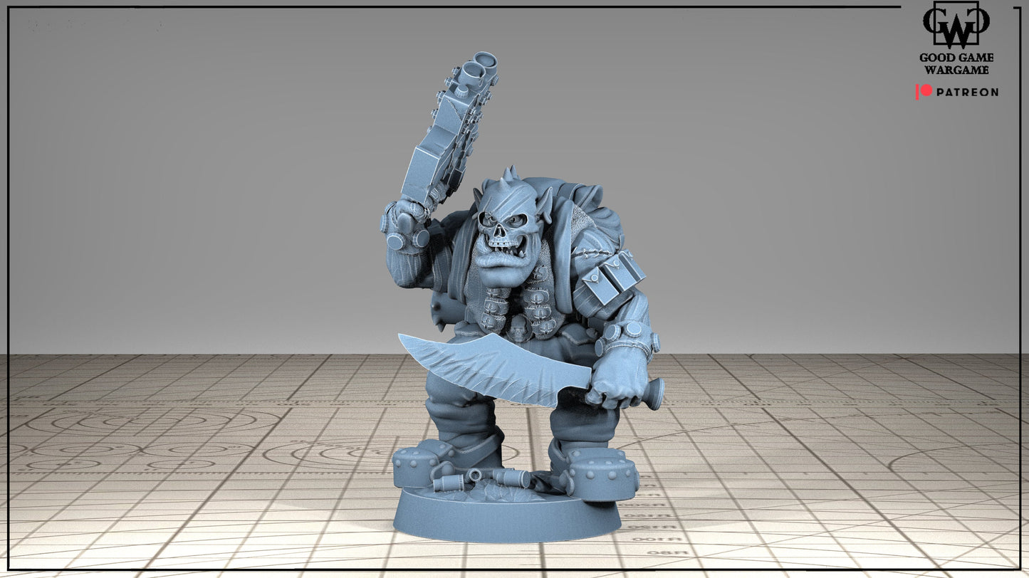 10 x Orkaz Ork Orc Boyz Big Tootha - Nobz Nob, Shoota Boys - Patrol of Combat - Killest of Teams - Squad 2