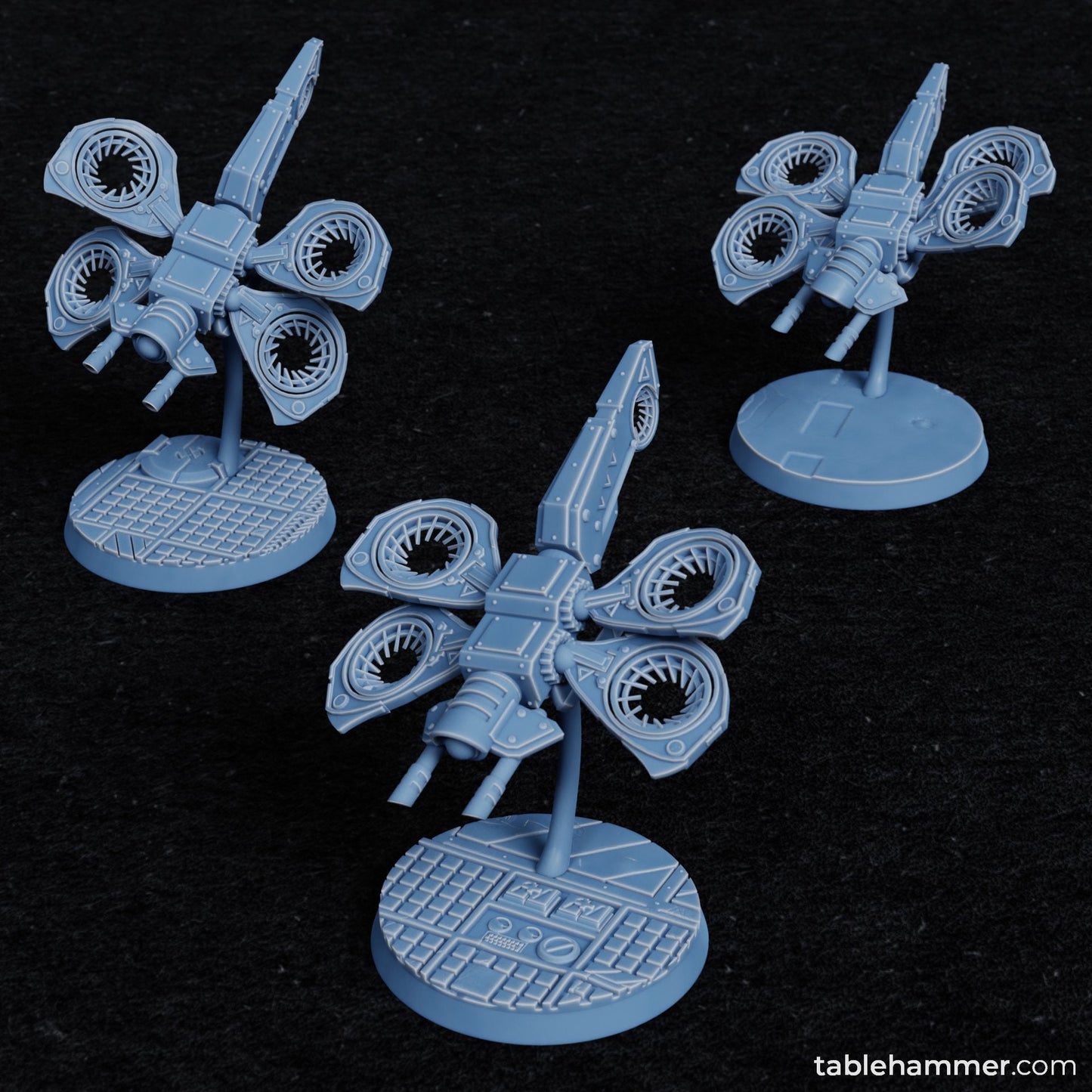 3 x Dragon Recon Attack Drones - UAV - Mechanicus Aerial Drone of the Guard Imperial - T'au Regiment