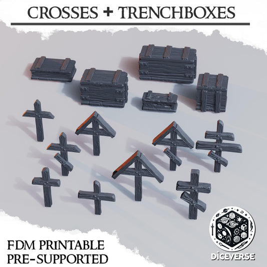 50 x Crosses of the Crusade - Trench Crusade - Dice Verse