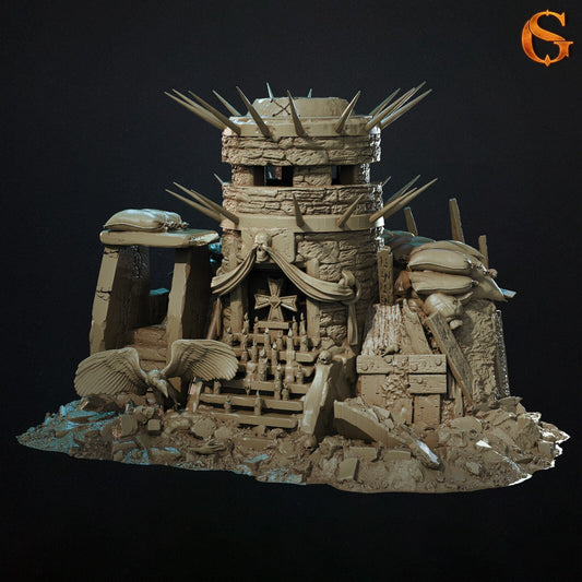 Infantry Bunker Styled for Trench Crusade Scatter Terrain