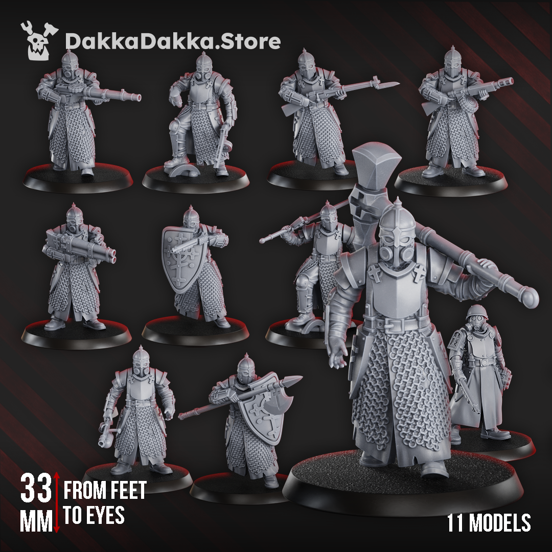 Holy Steel Battalion / Storm Troopers - Steel Union / New Antioch Proxy by Dakka Dakka - Trench Crusade Proxies