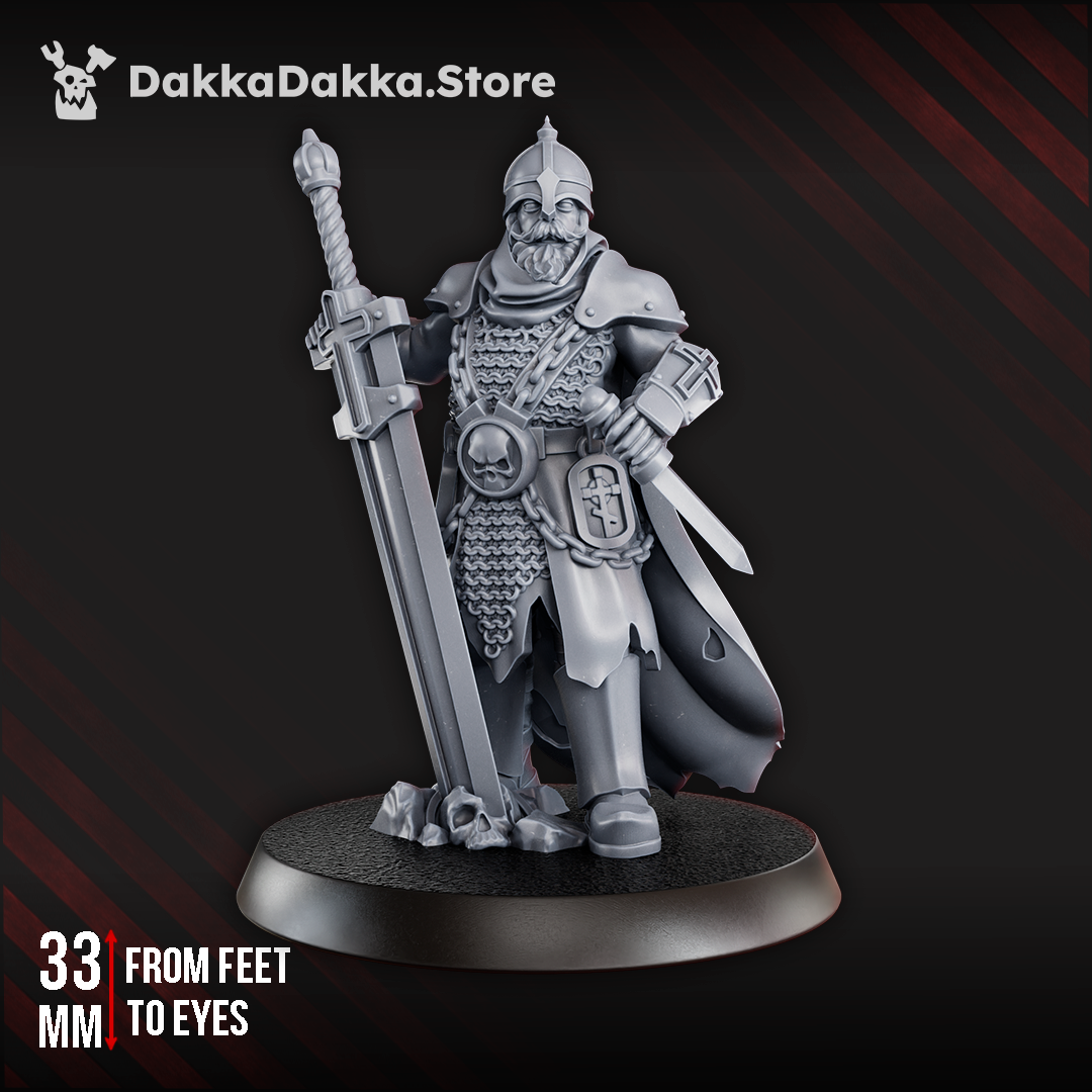 Lieutenant - Steel Union / New Antioch Proxy by Dakka Dakka - Trench Crusade Proxies