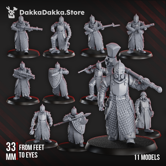 Holy Steel Battalion / Storm Troopers - Steel Union / New Antioch Proxy by Dakka Dakka - Trench Crusade Proxies