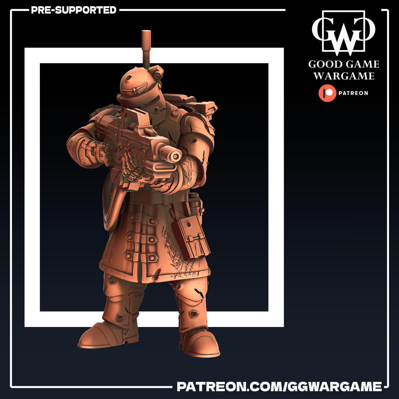 Steel Legion Squad Battle Damaged - Imperial Division Guard Militarum