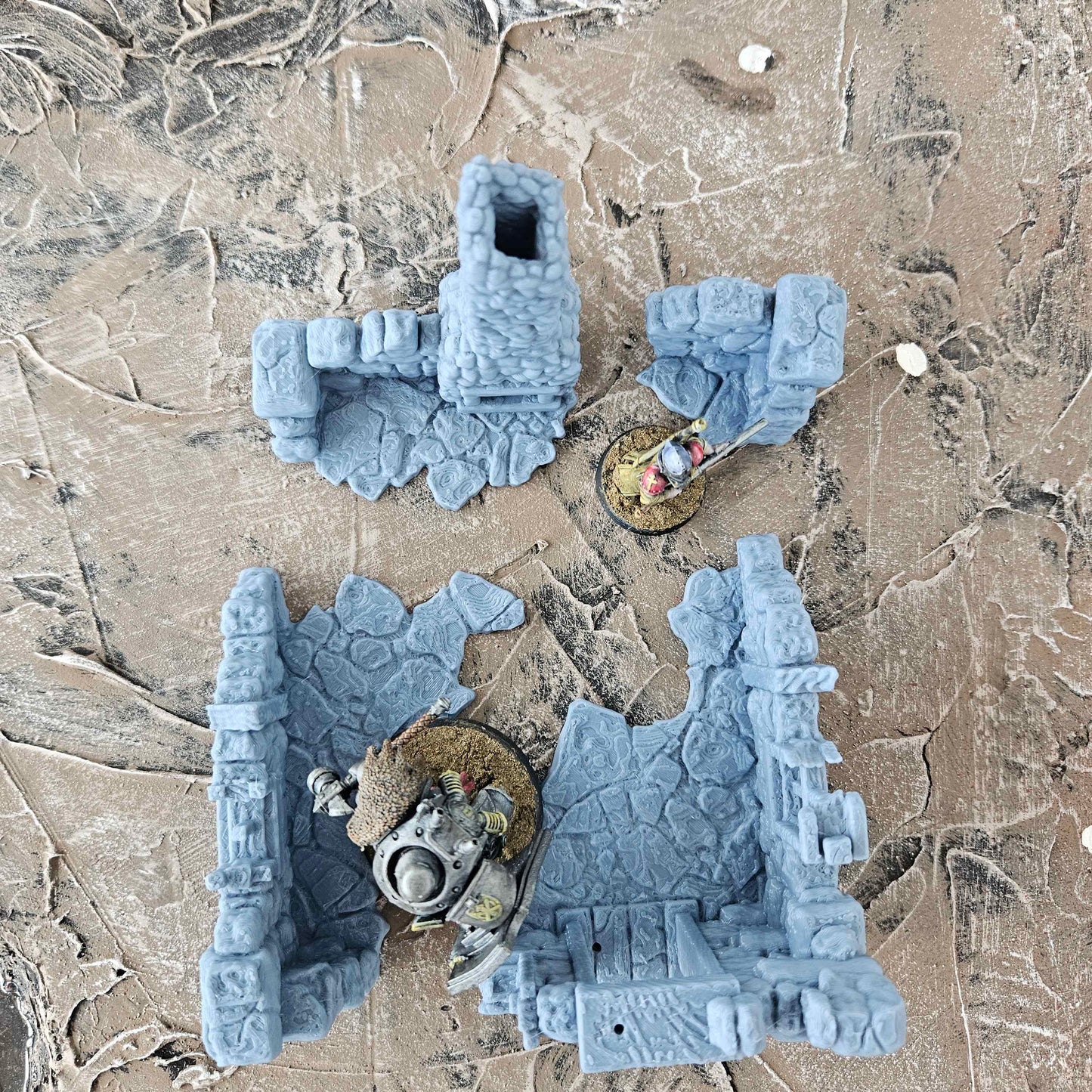Small Building Ruins - Tabletop Gaming Wargaming Scenery - Compatible with Trench War