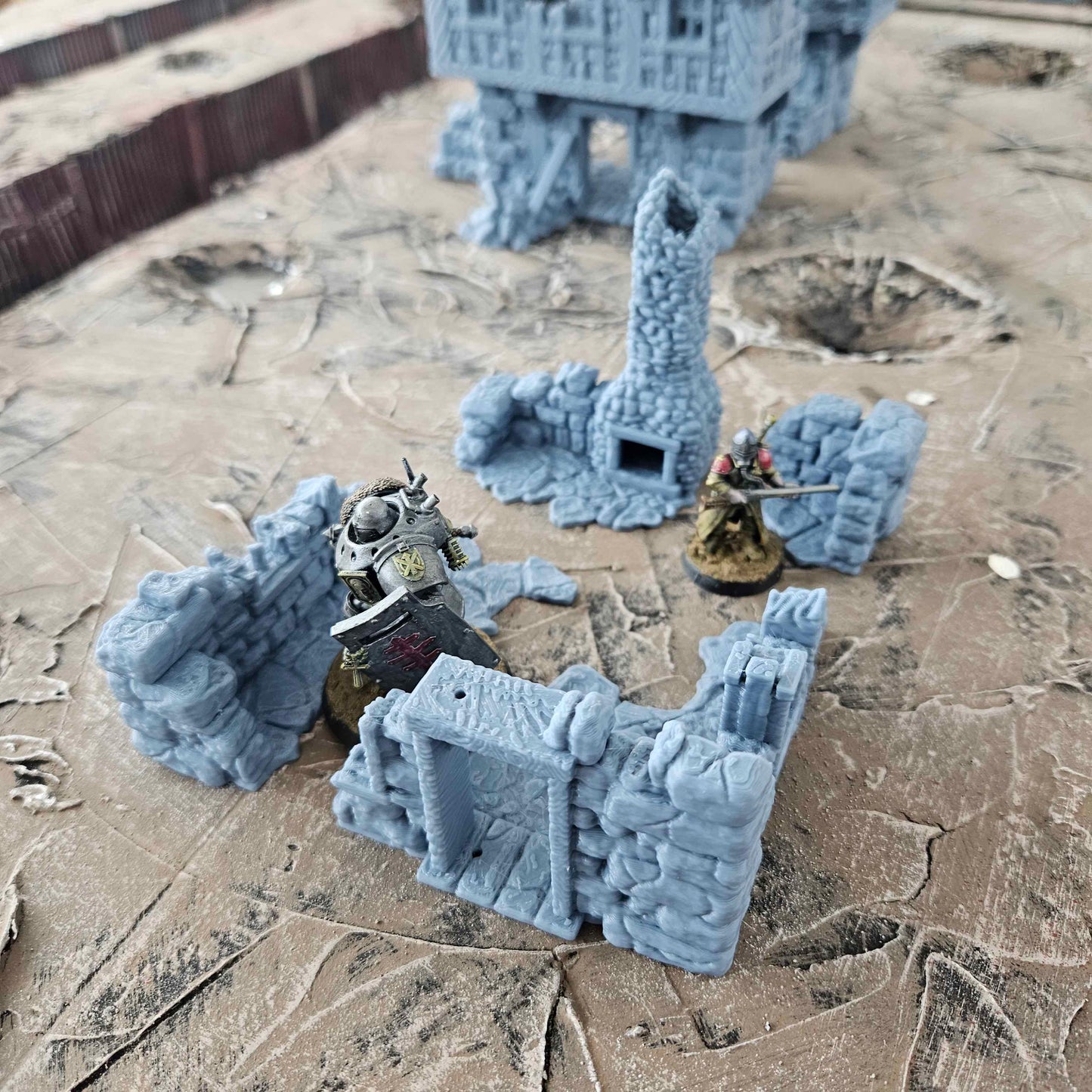 Small Building Ruins - Tabletop Gaming Wargaming Scenery - Compatible with Trench War