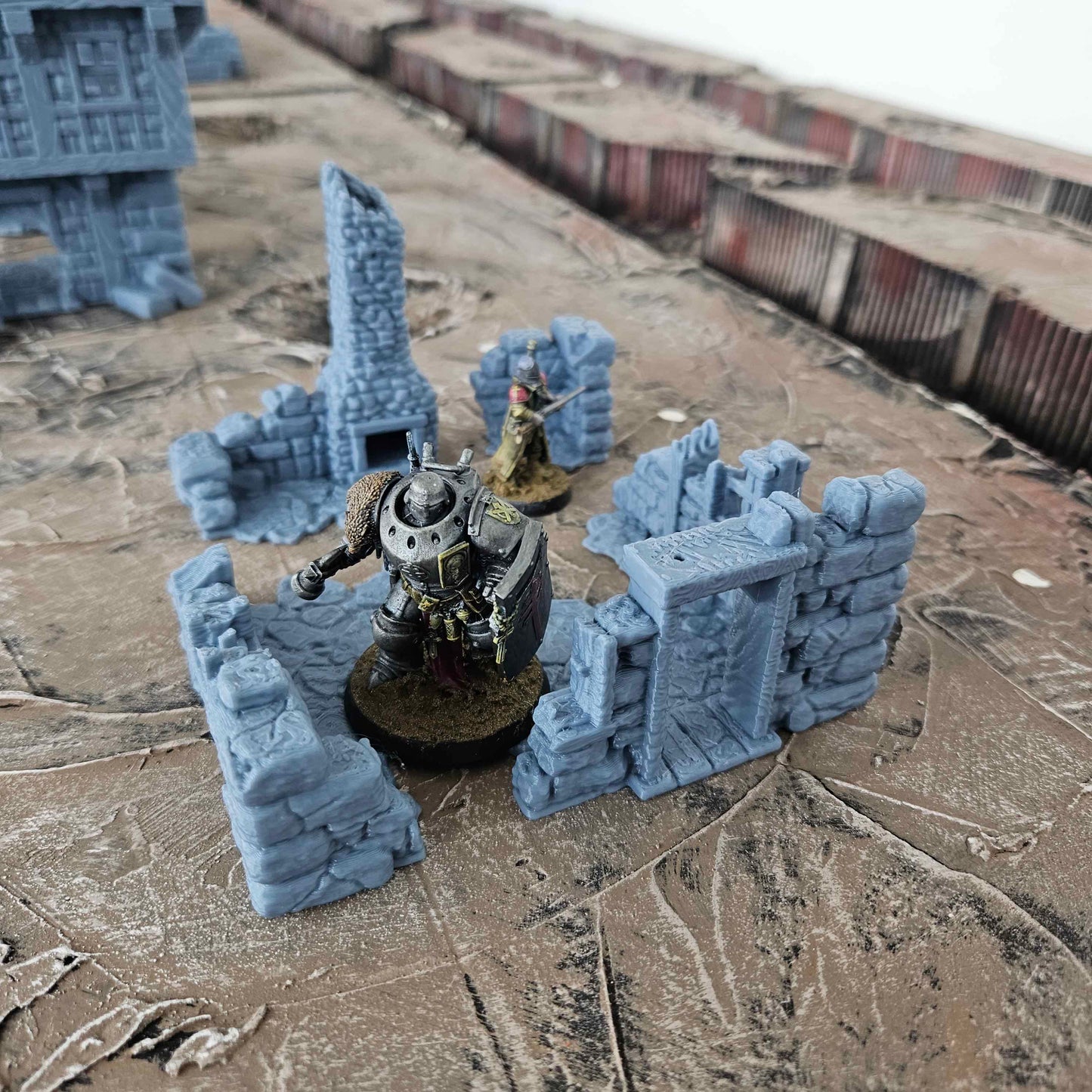 Small Building Ruins - Tabletop Gaming Wargaming Scenery - Compatible with Trench War