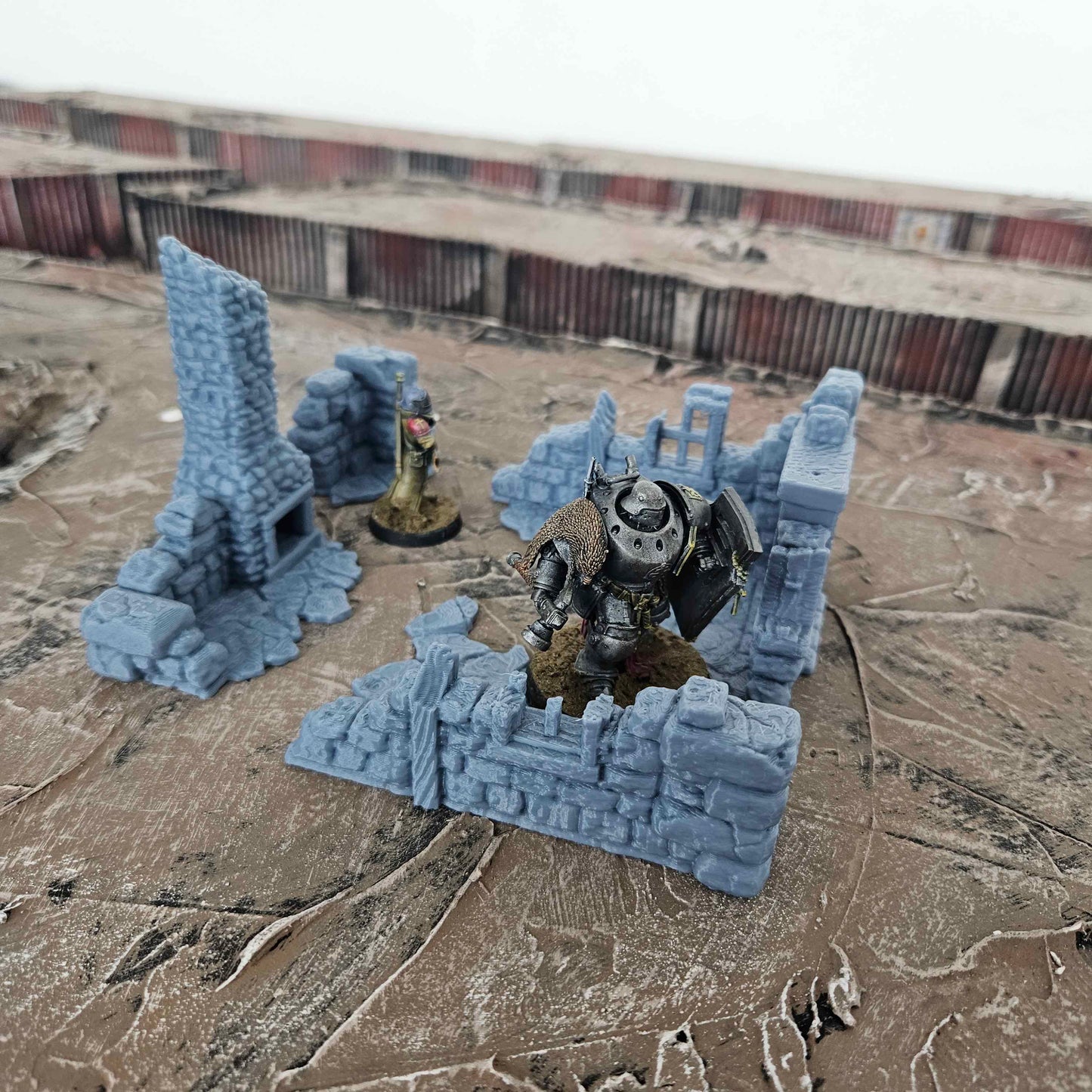 Small Building Ruins - Tabletop Gaming Wargaming Scenery - Compatible with Trench War