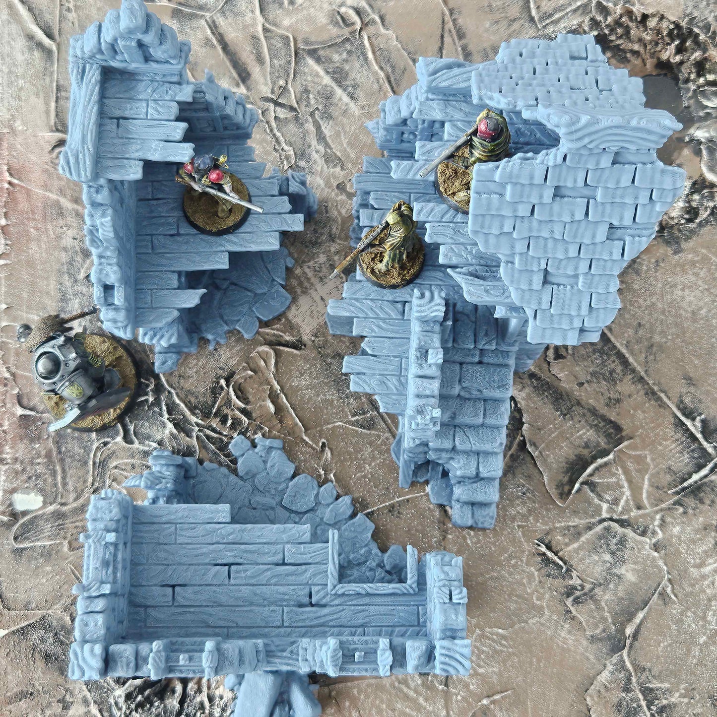 Ruined Townhouse –  FDM Scenery - Wargaming Scenery / Terrain - Tabletop Trench War -  28/32mm