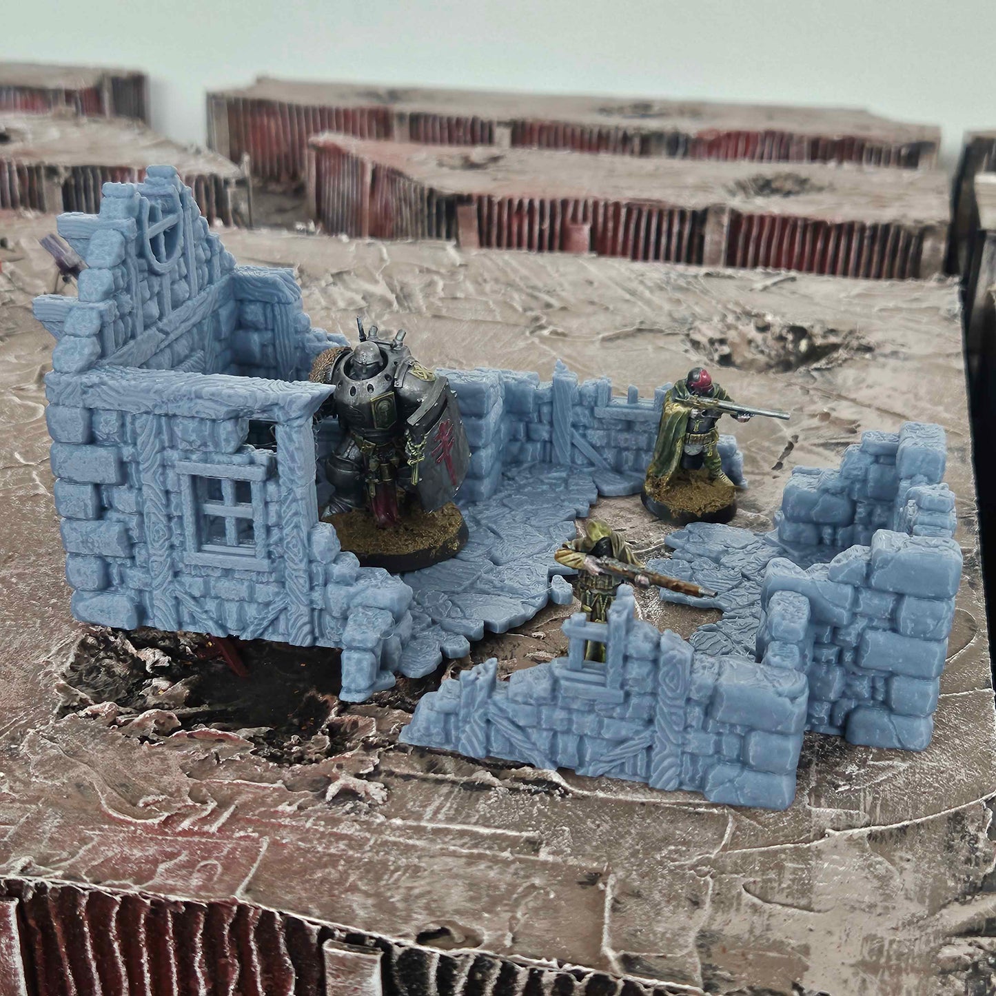 Small Ruined Building - FDM - Wargaming Scenery / Terrain - Tabletop Trench War -  28/32mm