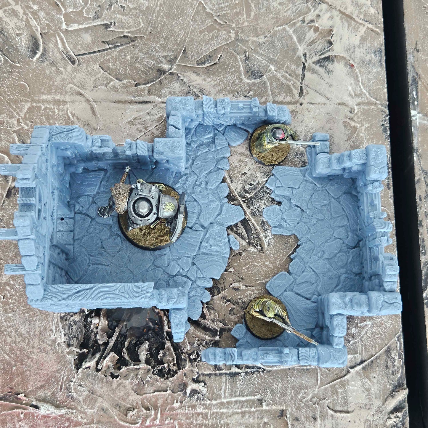 Small Ruined Building - FDM - Wargaming Scenery / Terrain - Tabletop Trench War -  28/32mm
