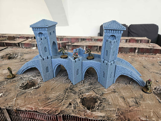 Stone Bridge Set -  Tabletop Gaming Wargaming Scenery - Compatible with Trench War