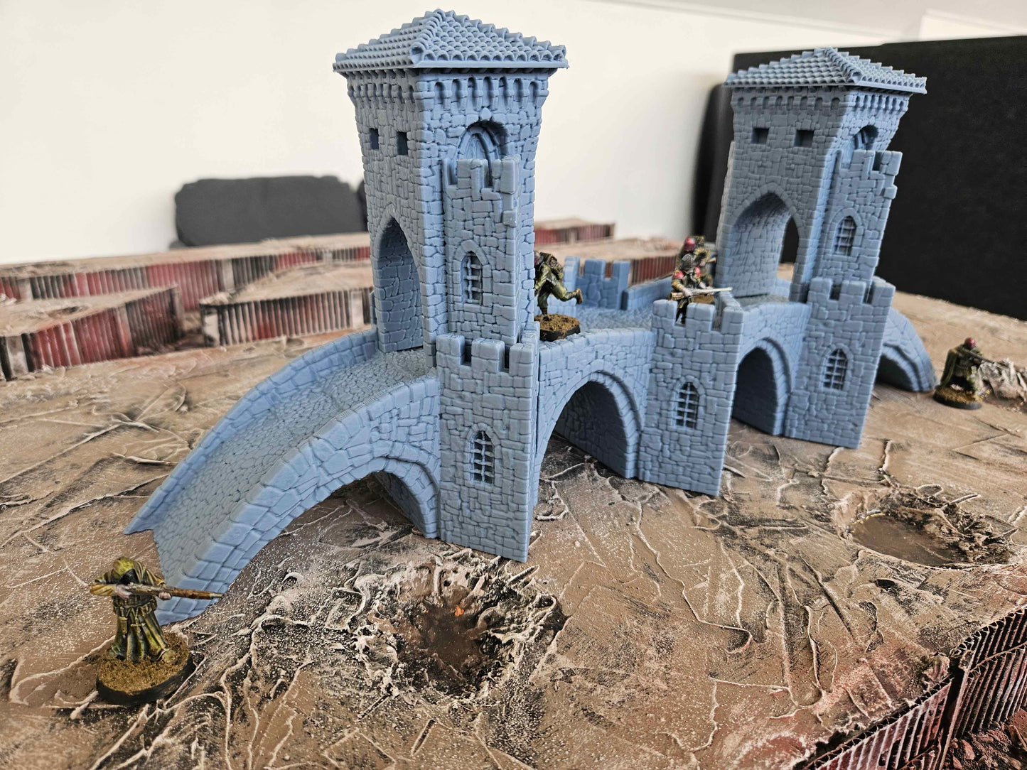 Stone Bridge Set -  Tabletop Gaming Wargaming Scenery - Compatible with Trench War