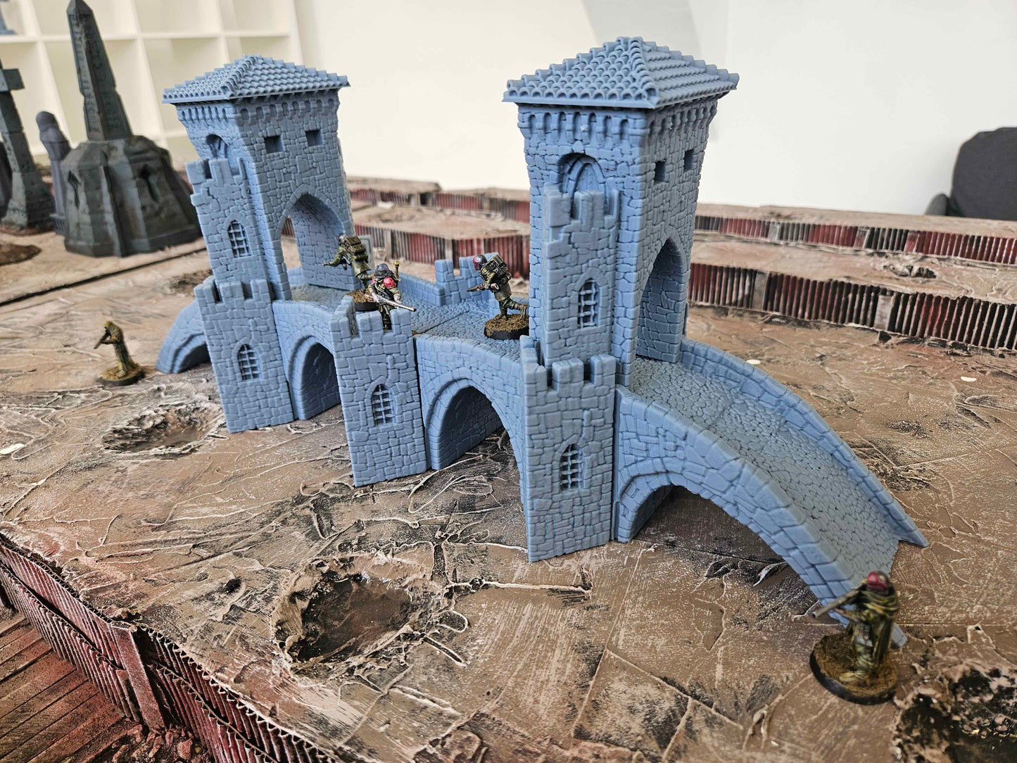 Stone Bridge Set -  Tabletop Gaming Wargaming Scenery - Compatible with Trench War
