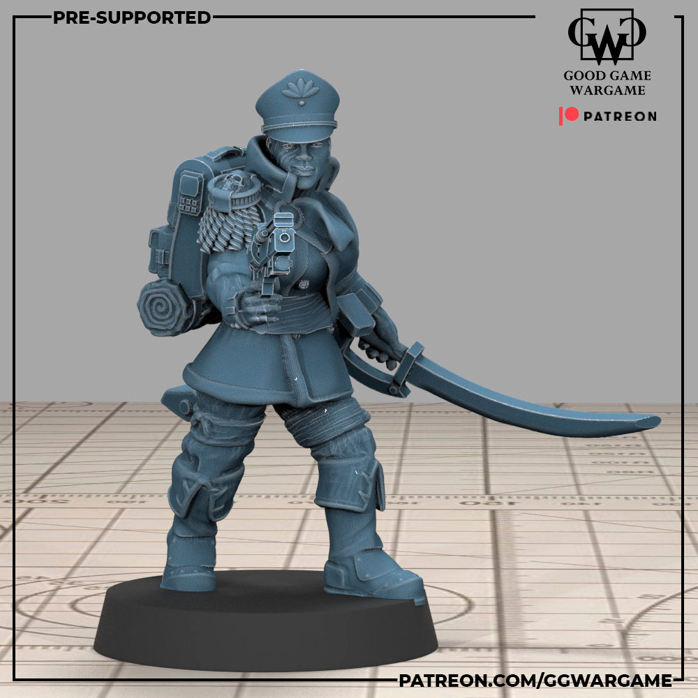 11 x Female Womens Imperial Fighters of the Warrior Guard Division- Patrol Combat Korps Assembled