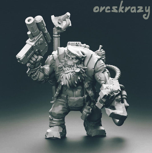 Van Gork Warboss - Sci-Fi Orks - Orc Boss - OrcsKrazy