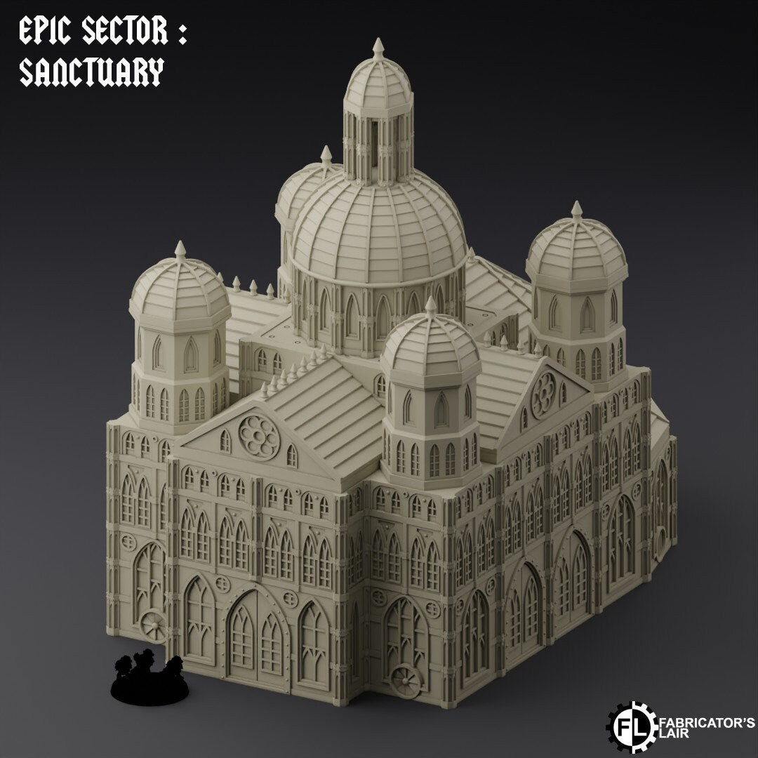Ruined City Large Building Scatter Terrain - Epic Scale - Imperialis Legions - Titanicus