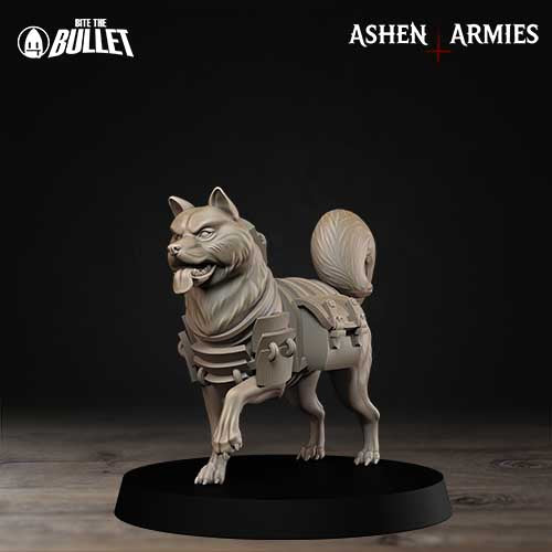 Combat Dogs - Holy Shogunate - Trench War Proxies - Tabletop Gaming - Ashen Armies. Trench Crusade Compatiable.