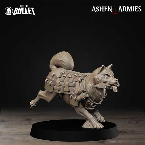 Combat Dogs - Holy Shogunate - Trench War Proxies - Tabletop Gaming - Ashen Armies. Trench Crusade Compatiable.