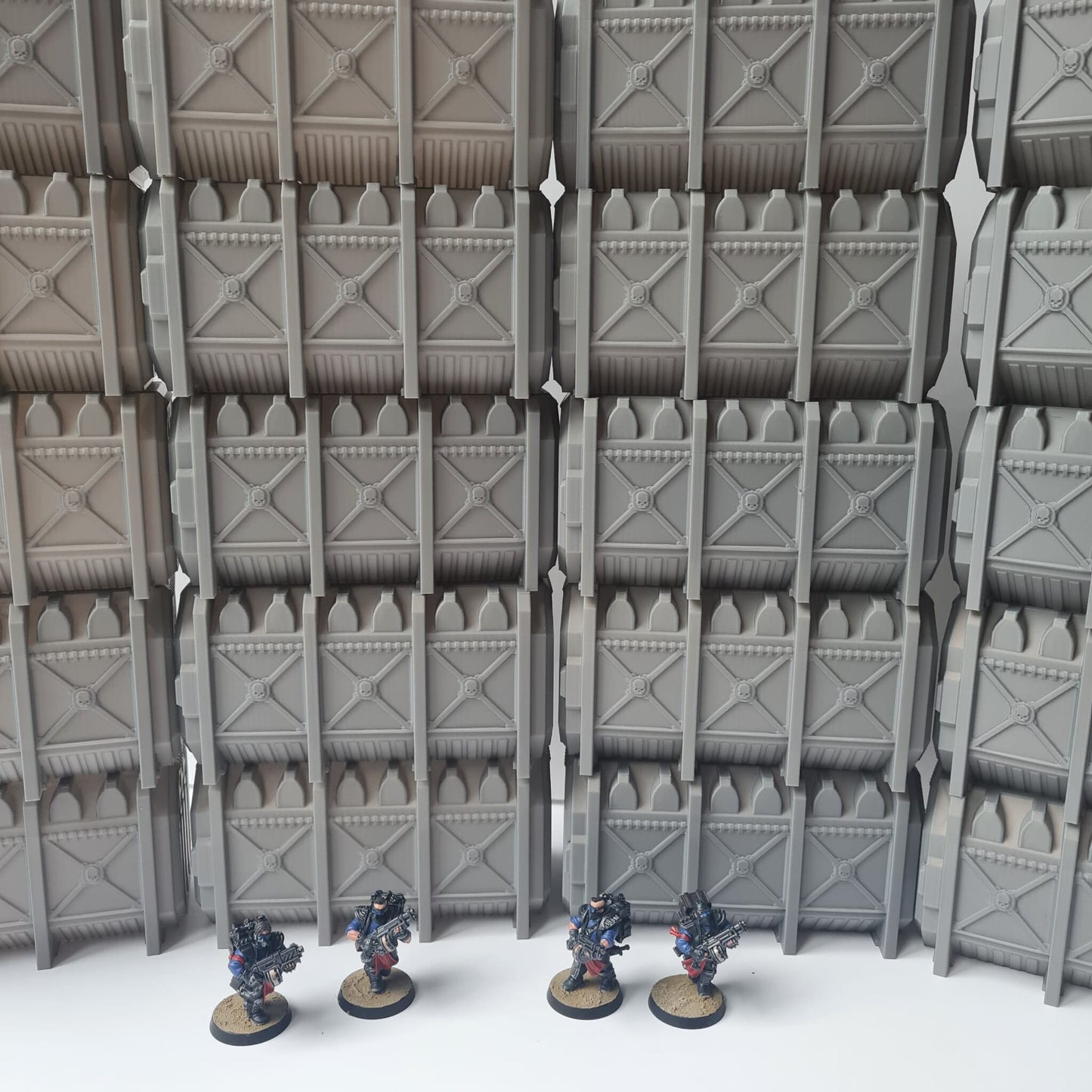 10 x Industrial Armoured Containers Terrain - Tabletop Bundle -