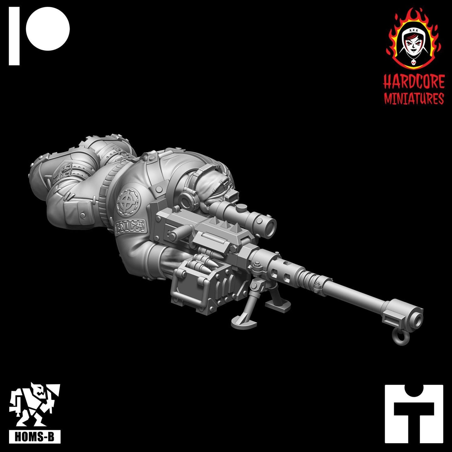 Space Orcs Kommandoz Sniper - Hardcore Miniatures - Modular Ork Boyz