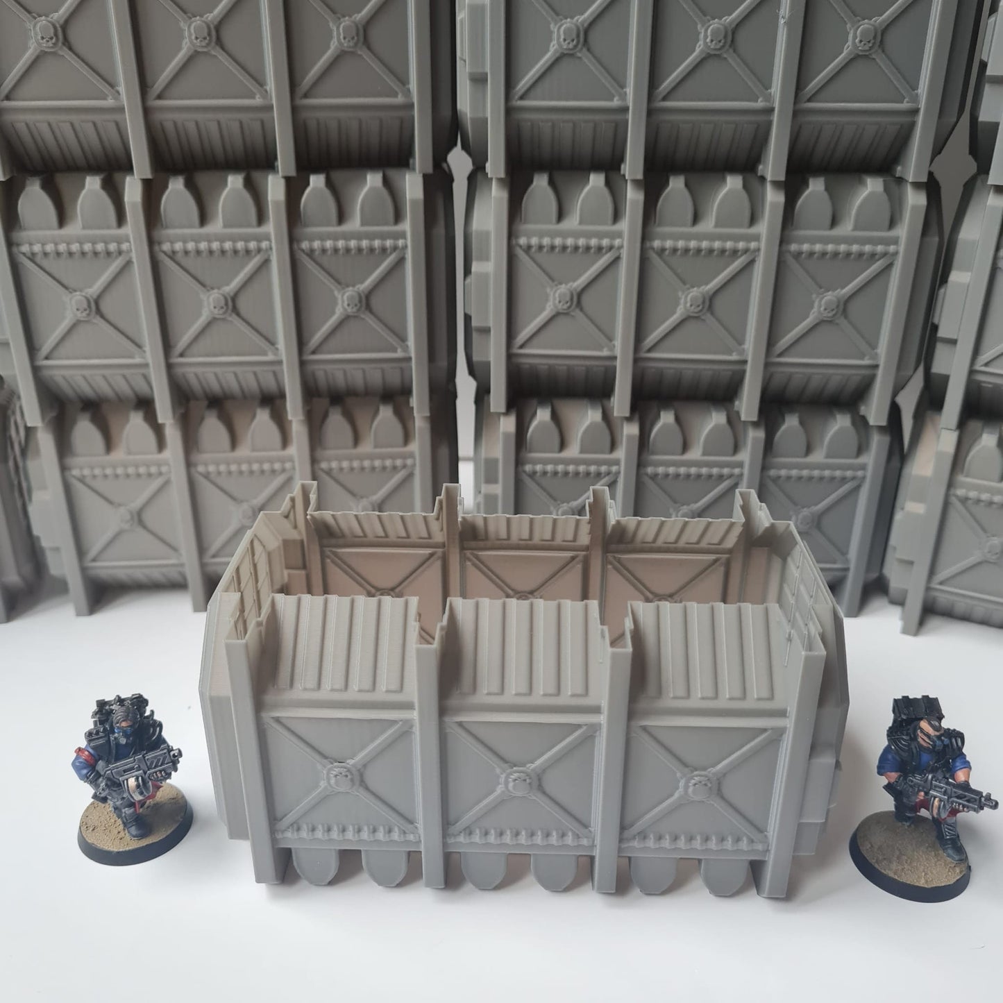10 x Industrial Armoured Containers Terrain - Tabletop Bundle -