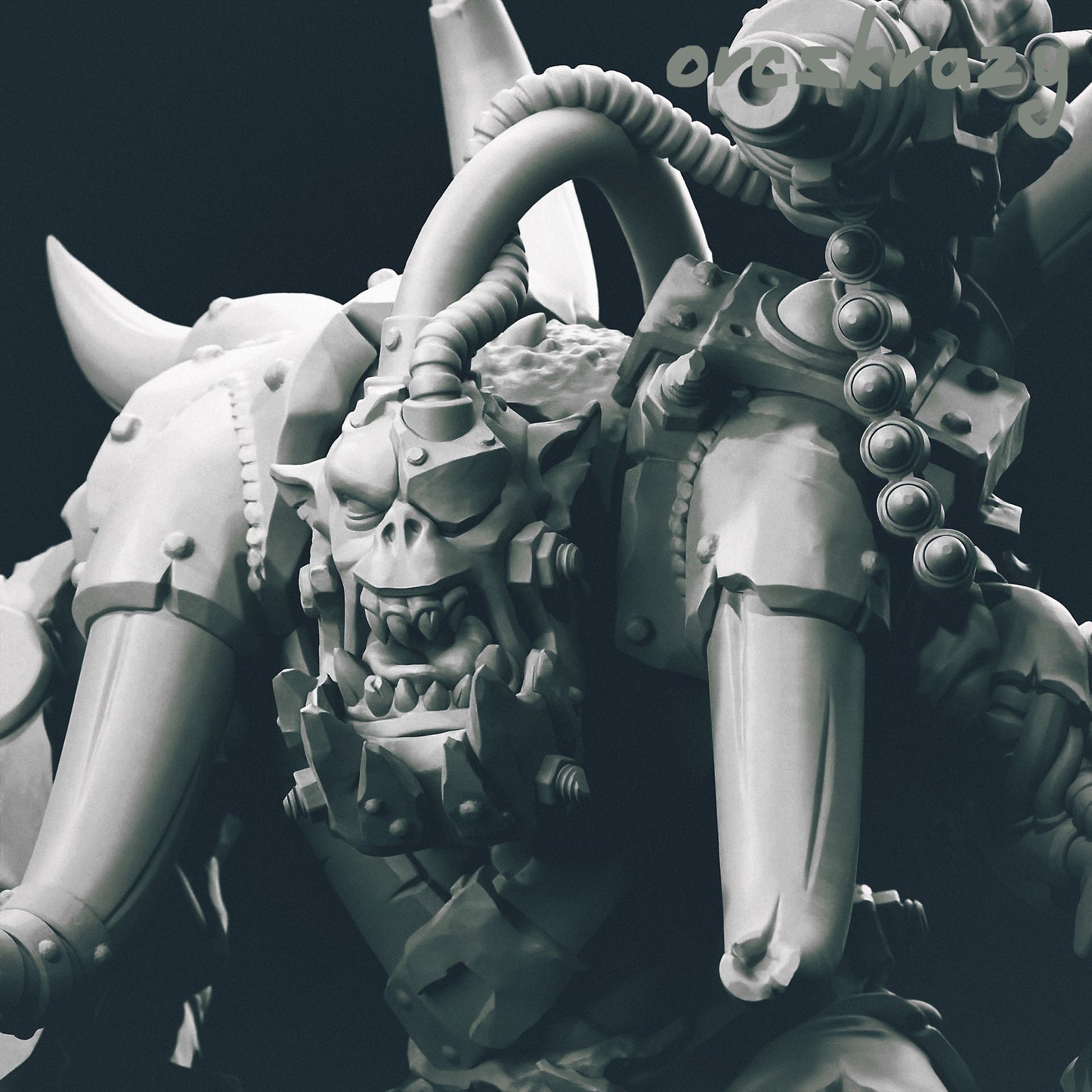 Kibork Ork Boss Boy - OrksCrazy - Orkaz Orcs Gobbo