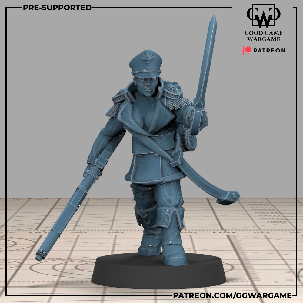 11 x Female Womens Imperial Fighters of the Warrior Guard Division- Patrol Combat Korps Assembled
