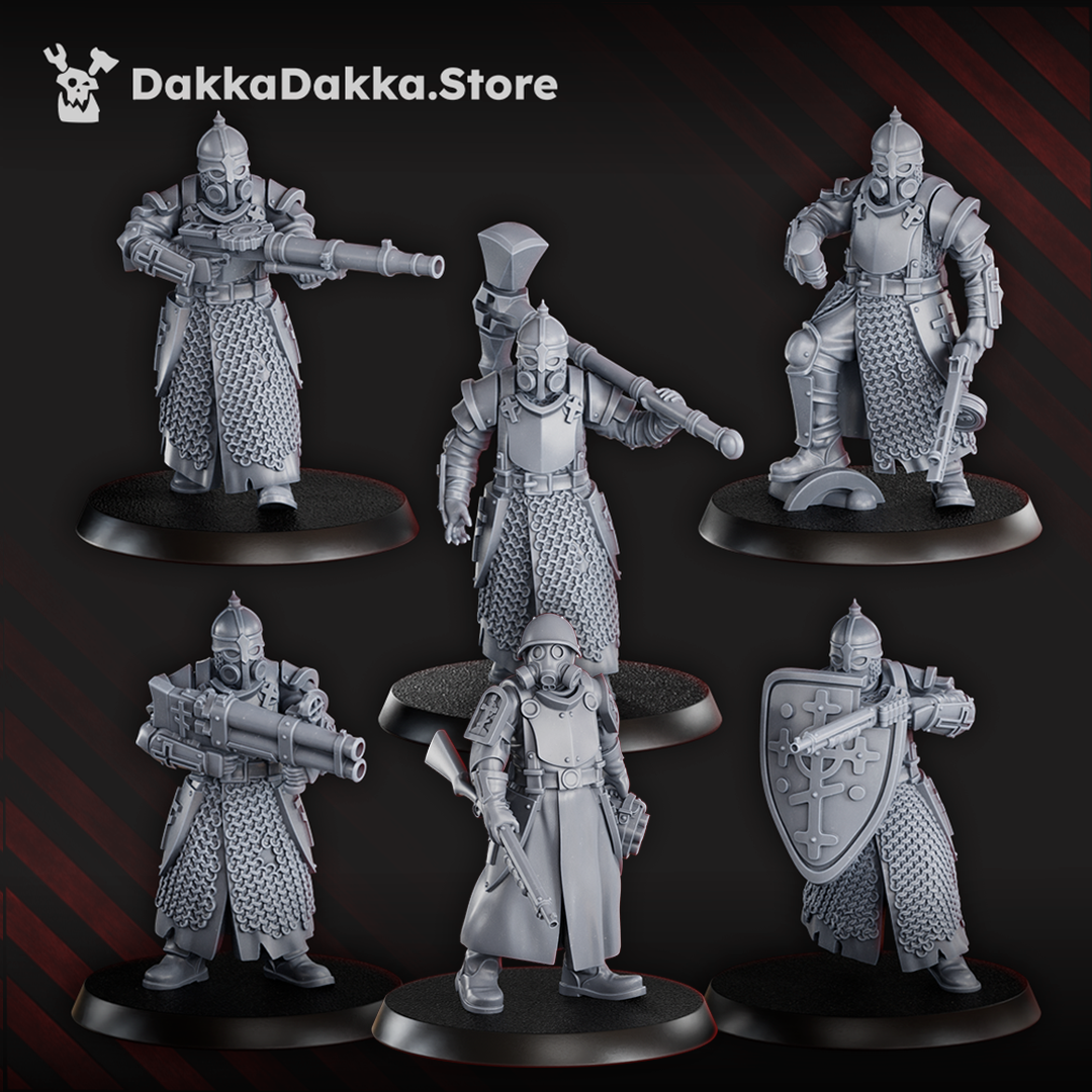 Holy Steel Battalion / Storm Troopers - Steel Union / New Antioch Proxy by Dakka Dakka - Trench Crusade Proxies