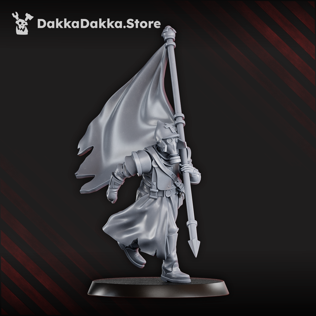 Standard Bearer - Steel Union / New Antioch Proxy by Dakka Dakka - Trench Crusade Proxies