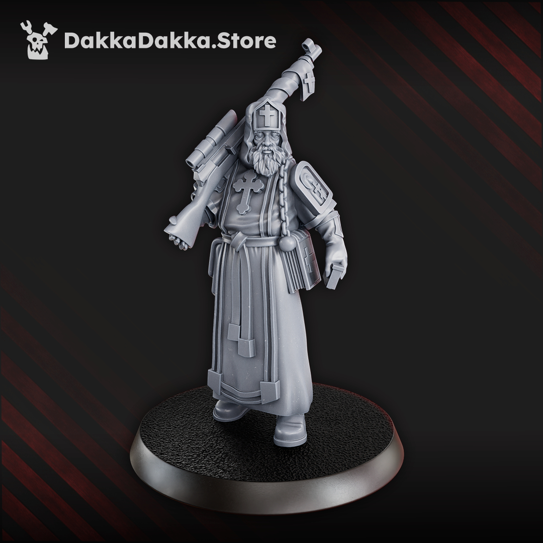 Sniper Priest - 2 variations -  New Antioch -  Perfect for Trench Crusade Tabletop Game - Steel Union -