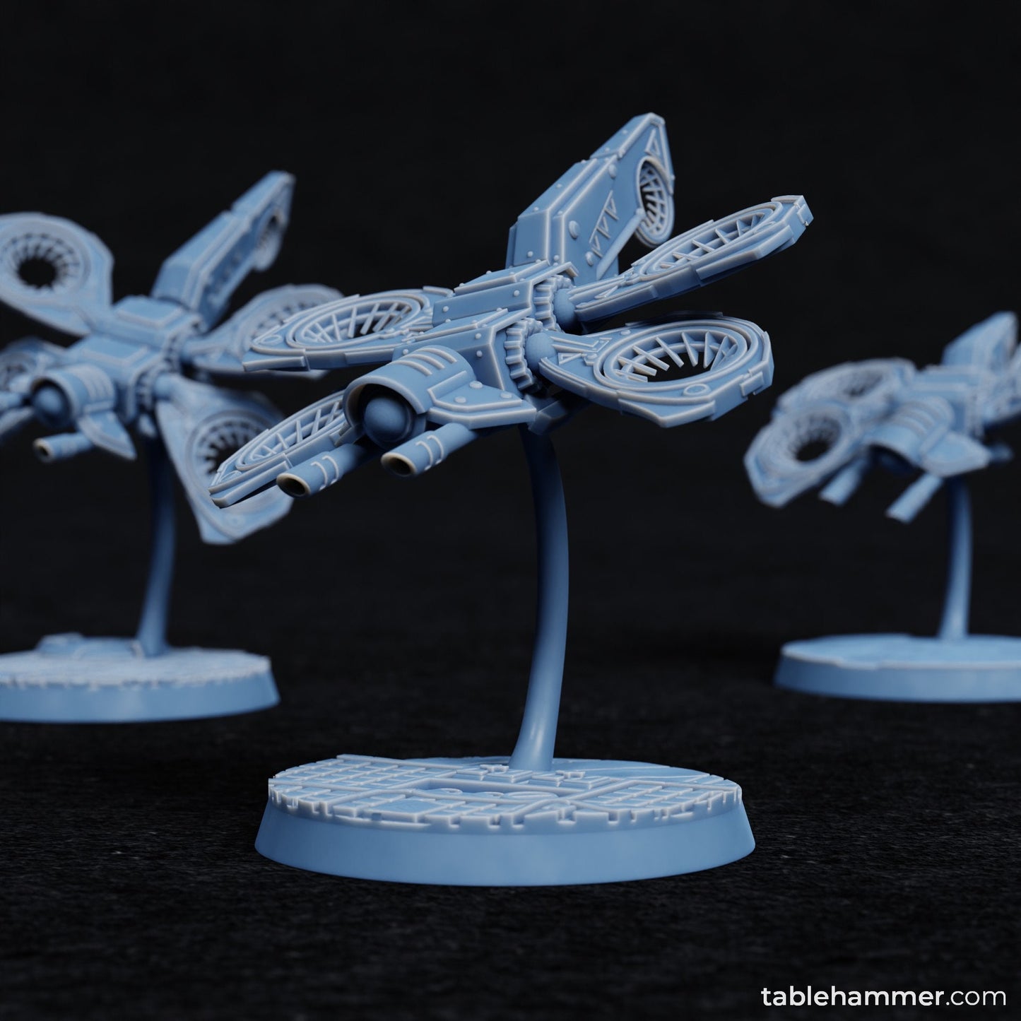 3 x Dragon Recon Attack Drones - UAV - Mechanicus Aerial Drone of the Guard Imperial - T'au Regiment