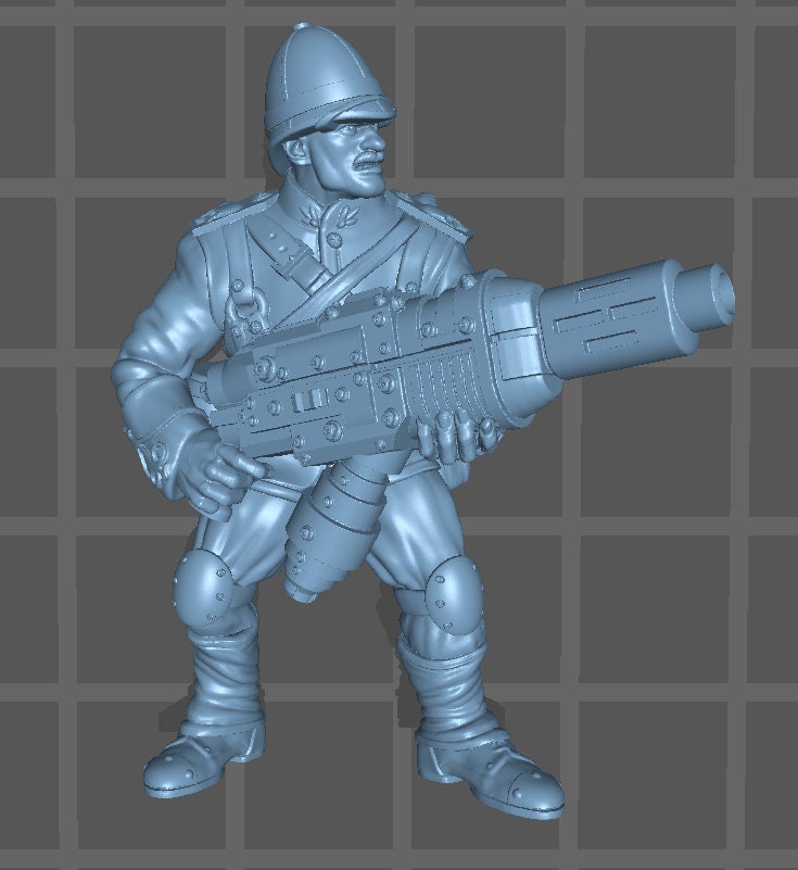 5 x Colonial Heavy Weapon Warriors of the Imperial Praetorian Division Guard