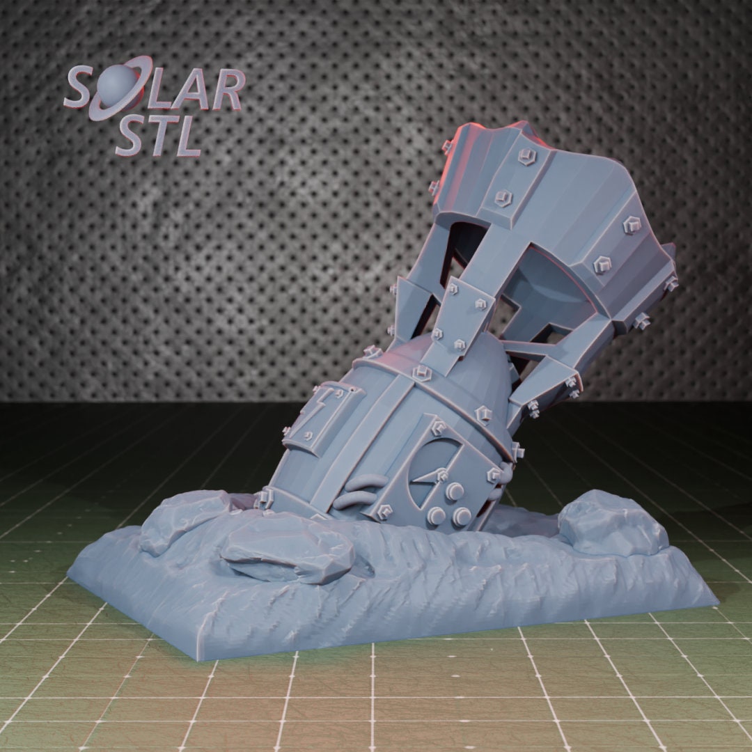 Big Ork 500KG Bomb (3D Printed Terrain)! - Orks Orkaz Orcs Grots Terrain - Ork Landscaping Services
