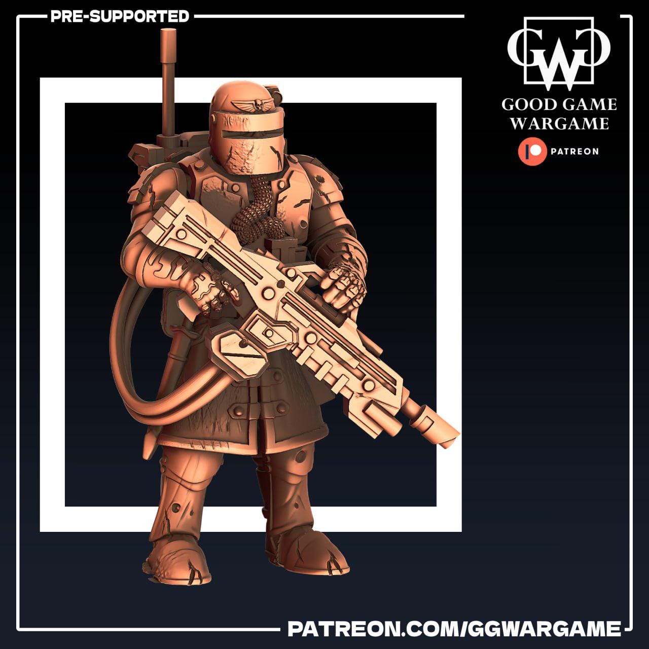 Steel Legion Squad Battle Damaged - Imperial Division Guard Militarum