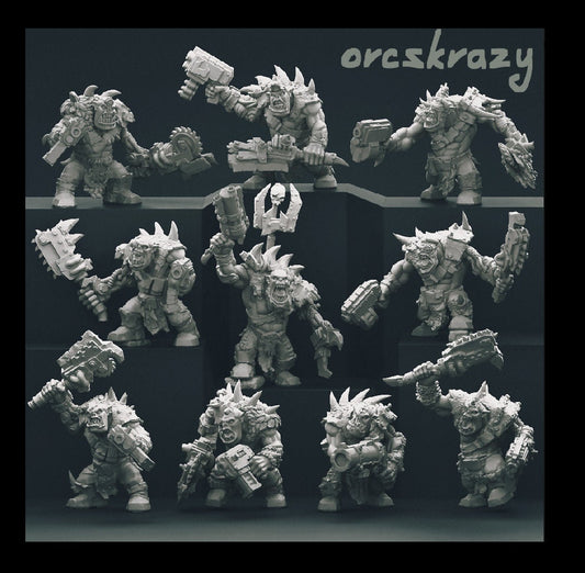 10 x Savage Ork Beast Boys - Ork Orkaz Orc - OrcsKrazy