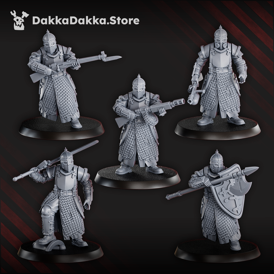Holy Steel Battalion / Storm Troopers - Steel Union / New Antioch Proxy by Dakka Dakka - Trench Crusade Proxies