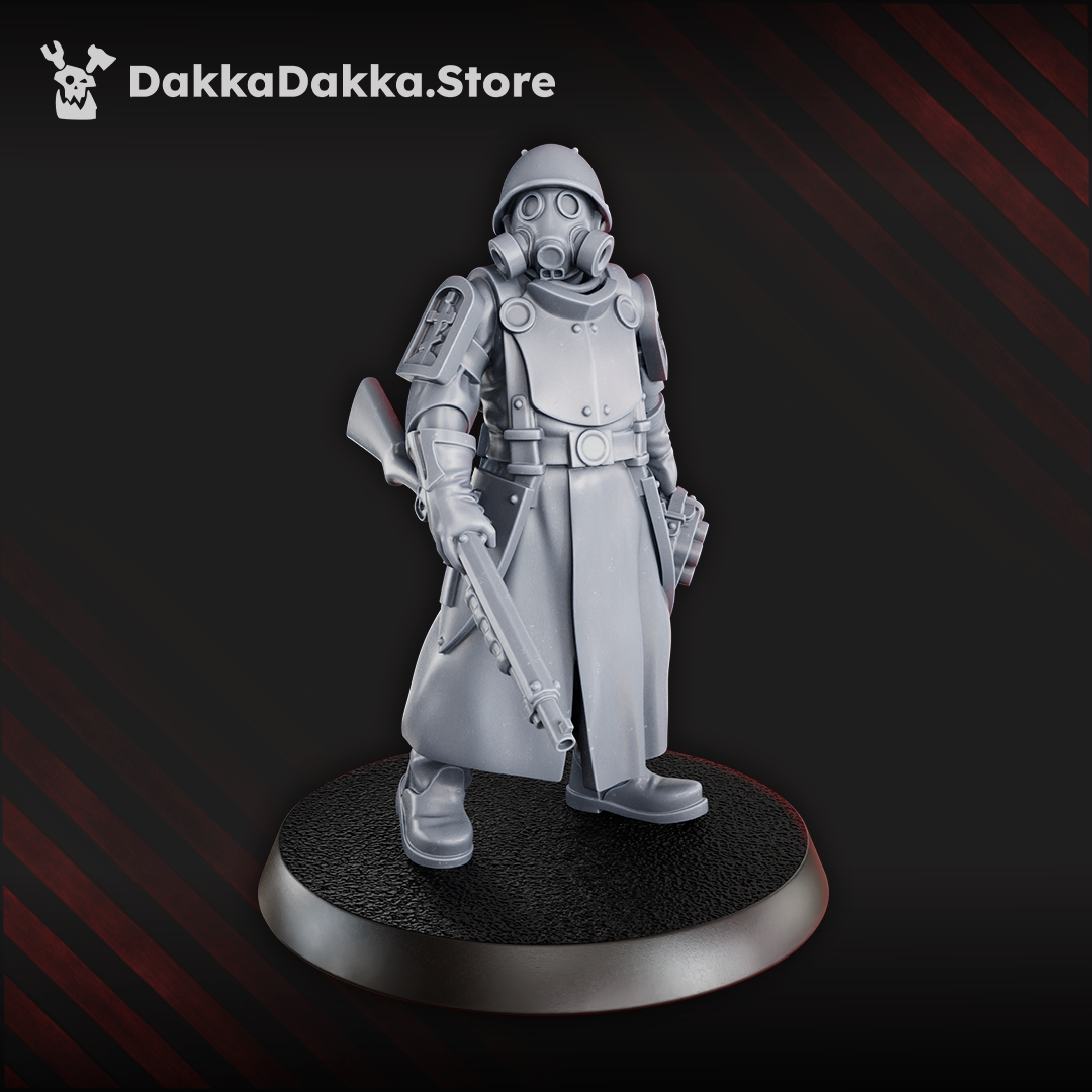 Combat Engineer - 2 variations -  New Antioch -  Proxy for Trench Crusade Tabletop Game - Steel Union -