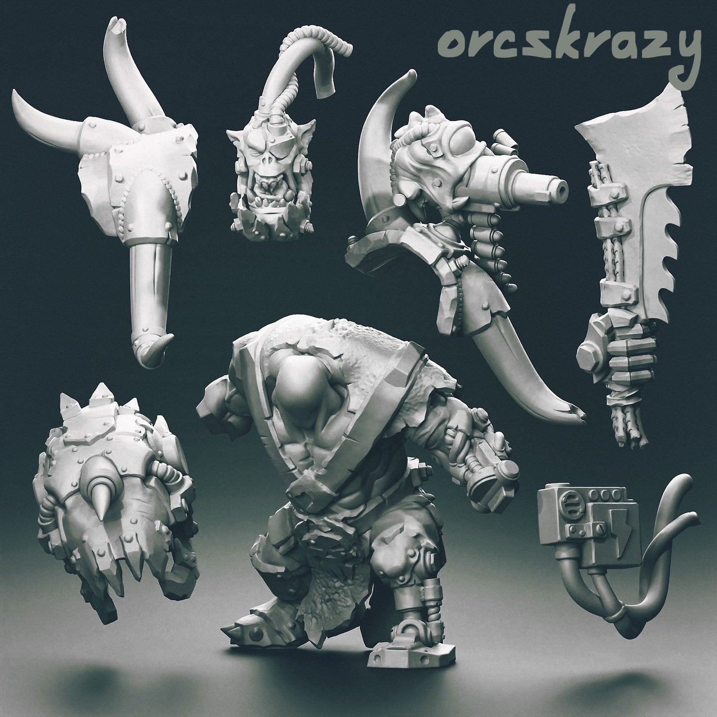 Kibork Ork Boss Boy - OrksCrazy - Orkaz Orcs Gobbo